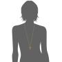Symbols of Faith ''Inspirations'' 14k Gold-Dipped Red Swing Open Enclosed Crucifix Pendant Necklace
