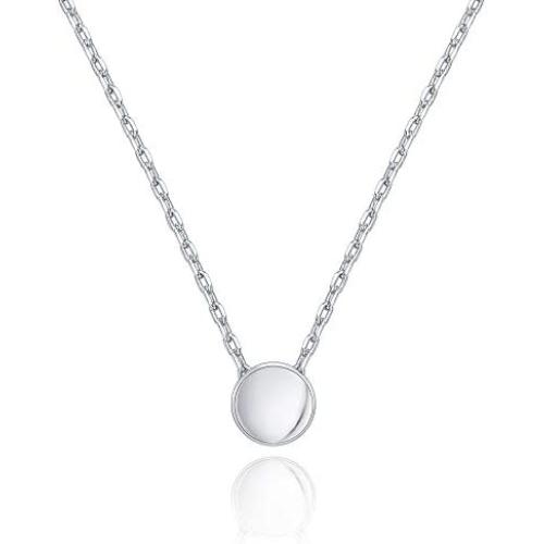 PAVOI 14K Gold Plated Sterling Silver Dot Pendant | Layered Necklaces | Gold Necklaces for Women | 18'' Length with a 2'' Extension