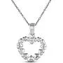 Charmsy Sterling Silver Jewelry Heart Link Pendant with Chain for Teens Girl Charmsy Sterling Silver Jewelry Heart Link Pendant with Chain for Teens Girl