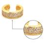 CRIVEER Silver plated Zirconia Sparkling Round Huggie Ear Cuff W1.6g Diameter 14mm
