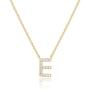 PAVOI 14K Yellow Gold Plated Cubic Zirconia Initial Necklace | Letter Necklaces for Women