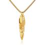 The Eagle Bullet Shape Pendant Necklace for Men