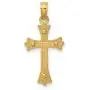 14k Solid Gold Boys & Girls Two Tone Cross Necklace 16'' 14k Solid Gold Boys & Girls Two Tone Cross Necklace 16''