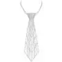 SP Sophia Collection Womens Sparkling Rhinestone Tie Inspired Drop Necklace with Cascading V Designs SP Sophia Collection Womens Sparkling Rhinestone Tie Inspired Drop Necklace with Cascading V Designs