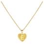 YANCHUN Gold Initial Necklace for Women Heart Pendant Initial Letter Necklaces Alphabet Monogram Necklaces for Girls Jewelry Gift