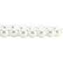 LEILE 8mm 18inch White Double row Faux Pearls Necklace Earring Jewelry Set for Women Girls