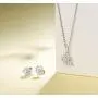FANCIME 925 Sterling Silver Star Heart Small Stud Earrings/Pendant Necklace Cute Tiny Charm Earrings High Polished Dainty Fine Jewelry Set Gifts for Mom Women Teen Girls