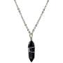 Paialco Jewelry Hand Wired Natural Crystal Healing Point Chakra Pendant Necklace 18''