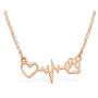 Rosa Vila Dog Paw Heartbeat Necklace, Dog Necklace, Veterinarian Gifts For Women, Dog Jewelry, Dog Owner Gifts, Dog Paw Necklace, Dog Gifts For Women, Dog Lover Necklaces, Vet Tech Jewelry