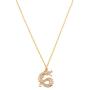 Chinese Dragon Necklace Pendant Dainty Rhinestone Dragon Necklace for Women Girls Halloween Domineering Neck Jewelry Gift