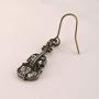 Spinningdaisy Antique Bronze Musical Instrument Dangle Earrings