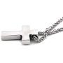 Gungneer Celtic Claddagh Necklace Cross Pendant Stainless Steel Chain Friendship Love Irish Jewelry for Men Women