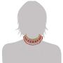 I Jewels Indian Bollywood Gold Plated Faux Beads Choker Jewelry Set with Maang Tiika for Women