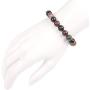 Gem Stone King 10MM Classic Tourmaline Round Beaded Streched Bracelet