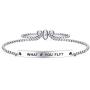 Dainty Cuff Bracelet - WHAT IF YOU FLY? - Inspirational Gifts for Women Teen Girls Birthday Present