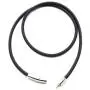 Mixiueuro 2mm Genuine Leather Chain Necklace With Upgrade Ultra Thin Light New Models Titanium steel Clasp, for Men Women
