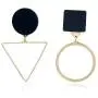 Frodete Geometric Black Square Round Triangle Stud Earrings Women Chic Circle Hoop Earrings Korean Asymmetric Jewelry Frodete Geometric Black Square Round Triangle Stud Earrings Women Chic Circle Hoop Earrings Korean Asymmetric Jewelry