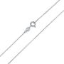 1MM Fine Thin Fine 925 Sterling Silver Box Chain Necklace For Women For Teen Nickle-Free Made In Italy 14 16 18 Inch