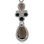 Silvershake 6.78ct. 12x8mm Natural Pear Shape Smoky Quartz 925 Sterling Silver Leverback Dangle Earrings