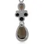 Silvershake 6.78ct. 12x8mm Natural Pear Shape Smoky Quartz 925 Sterling Silver Leverback Dangle Earrings Silvershake 6.78ct. 12x8mm Natural Pear Shape Smoky Quartz 925 Sterling Silver Leverback Dangle Earrings