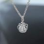Yalice Minimalist Crown Pendant Necklace Chain Short Crystal Necklaces Jewelry for Women and Girls