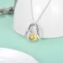 Sterling Silver Rabbit Butterfly Turtle Fox Necklace Heart Pendant Forever in My Heart Necklace for Women Girls Friends Sterling Silver Rabbit Butterfly Turtle Fox Necklace Heart Pendant Forever in My Heart Necklace for Women Girls Friends