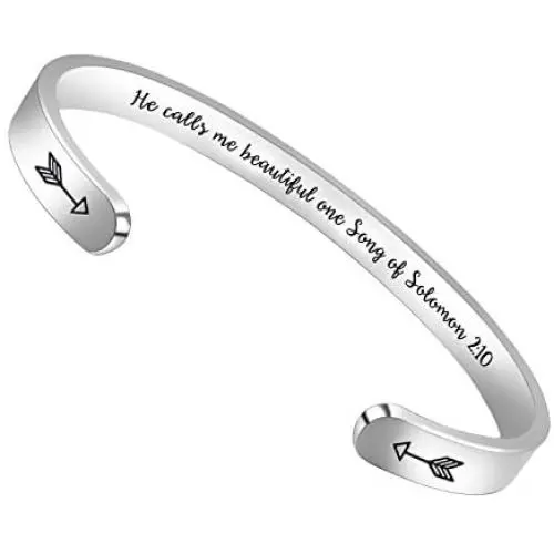 Christian Gifts for Women Inspirational Religious Bracelets for Women Her Girls Cuff Bangle Mens Bracelets Bible Verse Mantra Quotes Engraved Jewelry Christian Gifts for Women Inspirational Religious Bracelets for Women Her Girls Cuff Bangle Mens Bracelets Bible Verse Mantra Quotes Engraved Jewelry