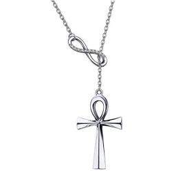 Ankh Cross Y Necklace Cross Y Necklace Egyptian Ankh Y Necklace Egyptian Religion Ankh Jewelry Coptic Gift
