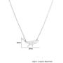 YOOE Simple Lines Whale Pendant Necklace, Hollowing Origami Ocean Animal Necklace, for Women Girls Birthday Gifts