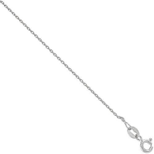 Sterling Silver fine Boston Link Chain Necklace 1mm Very Thin Nickel Free Italy sizes 16-24 inch