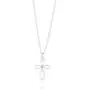 Molly B London Girls Sterling Silver Holy Communion Cherish 1pt Diamond Cross Necklace - Perfect Childrens Jewelry Arrives with Luxury Gift Box