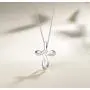 FANCIME White Gold Plated 925 Sterling Silver Open Loop Celtic Knot Cross Crucifix Infinity Pendant Necklace For Women Girls, 16'' + 2'' Extender FANCIME White Gold Plated 925 Sterling Silver Open Loop Celtic Knot Cross Crucifix Infinity Pendant Necklace For Women Girls, 16'' + 2'' Extender