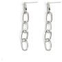Tanpie Simple Vintage Oval Chain Geometry Earrings for Women Girl Jewelry Handmade