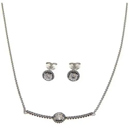 PANDORA Classic Elegance Jewelry 925 Sterling Silver Gift Set, Size: 45cm, 17.7 inches - B801233-45