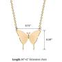 BENEIGE Butterfly Necklace for Women 18K Gold/Silver/Rose Gold Dainty Charm Layered Butterfly Pendant Everyday Necklace for Women Minimalist Jewelry