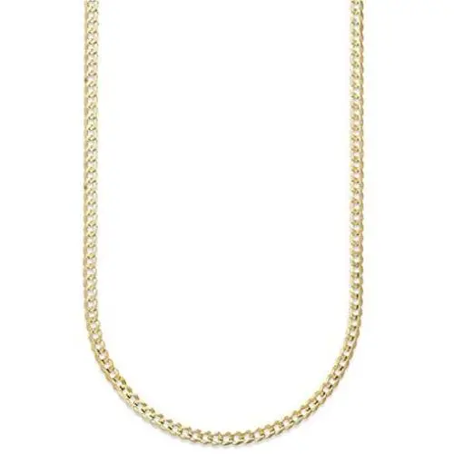 14K Gold 2.5MM, 4MM, 5MM, 6.5MM, 7.5MM, 9MM Cuban/Curb Chain Necklace and Bracelet - Made In Italy - Yellow, White, Rose 14K Gold 2.5MM, 4MM, 5MM, 6.5MM, 7.5MM, 9MM Cuban/Curb Chain Necklace and Bracelet - Made In Italy - Yellow, White, Rose