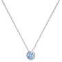 925 Sterling Silver Solitaire Cubic Zirconia Necklace for Women Teen Girls