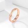 Greenpod 4mm 6mm Rose Gold Tungsten Carbide Rings for Women Men Couples Sandblasted Beveled Edge Wedding Bands Size 4-13