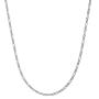 Savlano 925 Sterling Silver 2.2mm Italian Solid Figaro Link Chain Necklace With Gift Box For Men & Women - Made in Italy