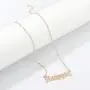 Tiande Babygirl Angel Old English Necklace 18K Gold Dipped Handmade Necklace Gift for Girls Women Tiande Babygirl Angel Old English Necklace 18K Gold Dipped Handmade Necklace Gift for Girls Women