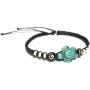 Exotic & Trendy Jewelry, Books and More Turtle Hemp Bracelet-Black Bracelet with Turtle in Turquoise Color-Hawaiian Sea Turtle Bracelet-Hemp Bracelet