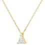 PAVOI 14K Gold Plated 925 Sterling Silver CZ Diamond Pendant Necklace for Women | Adjustable Slider