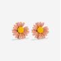 5 Pairs Small Daisy Flowers Earrings Female Shiny Simple Elegant Stud Earring Sweet Candy Petal Earrings for Woman Girls Summer Jewelry