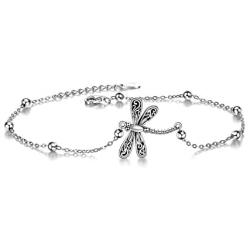 ONEFINITY Dragonfly Bracelet Sterling Silver Dragonfly Bracelet Dragonfly Jewelry for Women Girls Gifts