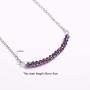 for Girls Sterling Silver Necklace Gem Stone Bar Necklace Best Friends Birthday Gifts for 12th 13th 14th 15th Sweet 16 17th 18th 19th 20th 21st 25th 30th