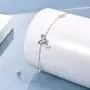 MONGAS Butterfly Charm Bracelet 925 Sterling Silver with CZ Adjustable Link Chain Jewelry for Women