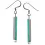 Silvershake Mondern Long Bar Linear 925 Sterling Silver Dangle Hook Earrings