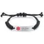 VNOX Free Custom Engraving Braided Rope Emergency Medical Alert ID Identification Bracelet for Women Men Kids,4-9 Inches VNOX Free Custom Engraving Braided Rope Emergency Medical Alert ID Identification Bracelet for Women Men Kids,4-9 Inches