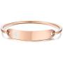 Free Custom Engraving Stainless Steel Catch Hook Oval Fit Medical Alert ID Bangle Bracelet