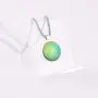KOEDLN Color Changing Necklace Round Glass Convex Simple Necklace Temperature Color Change Creative Jewelry for Women Men KOEDLN Color Changing Necklace Round Glass Convex Simple Necklace Temperature Color Change Creative Jewelry for Women Men